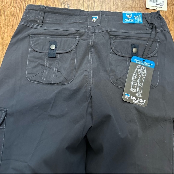 Kuhl Splash Roll-Up Pants in Charcoal size 10R hiking pockets outdoors - Picture 8 of 11